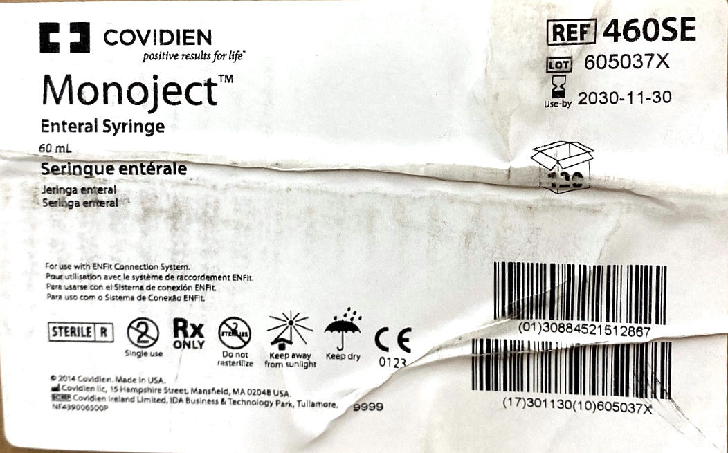 460SE - COVIDIEN - Enteral Syringe, (CS/120)