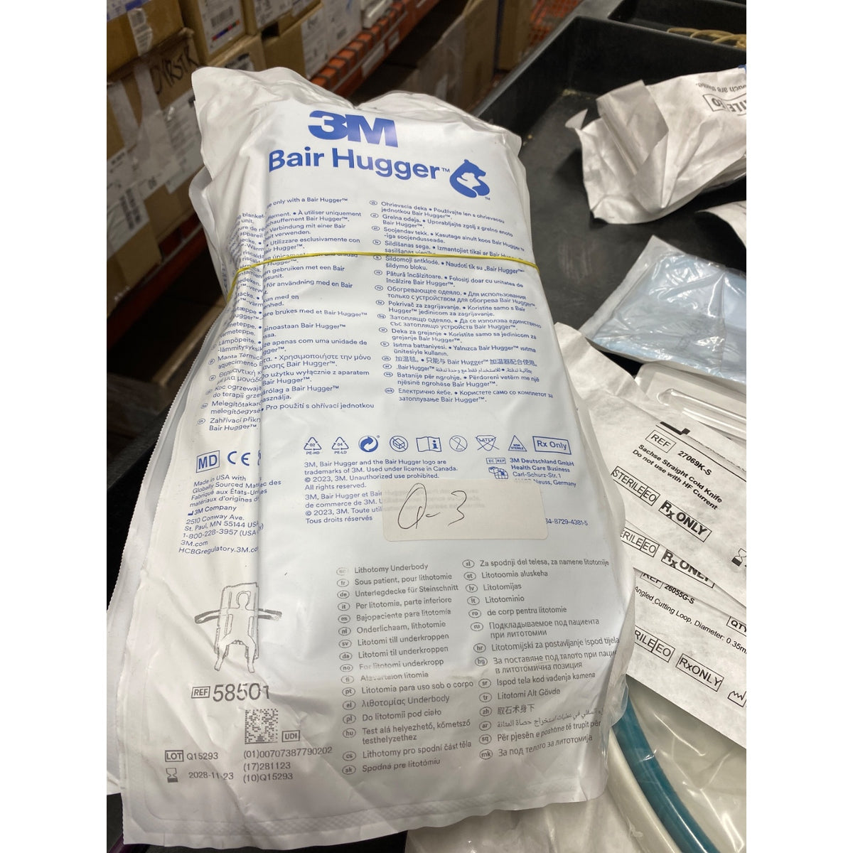 58501 - 3M - 3M™ Bair Hugger™ Warming Blanket 58501, Lithotomy Underbody, 10/Case, (EA/1)