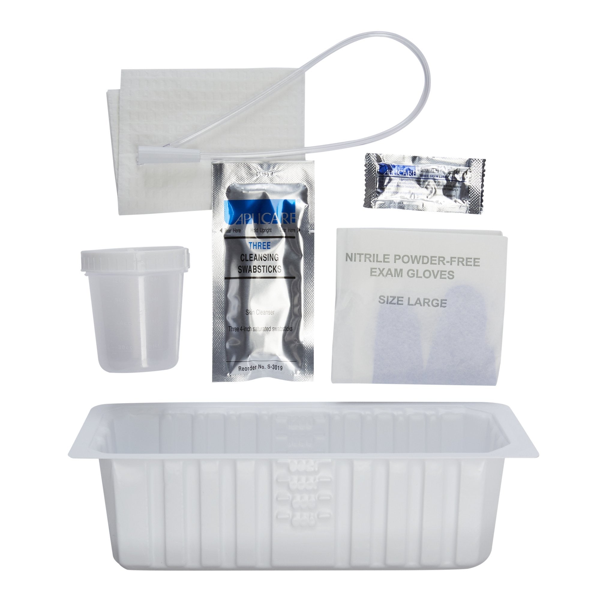 287487 - Kenguard - Intermittent Catheter Tray Kenguard Open System, Urethral 14 Fr. Without Balloon Vinyl 75000- Case of 20, (CS)