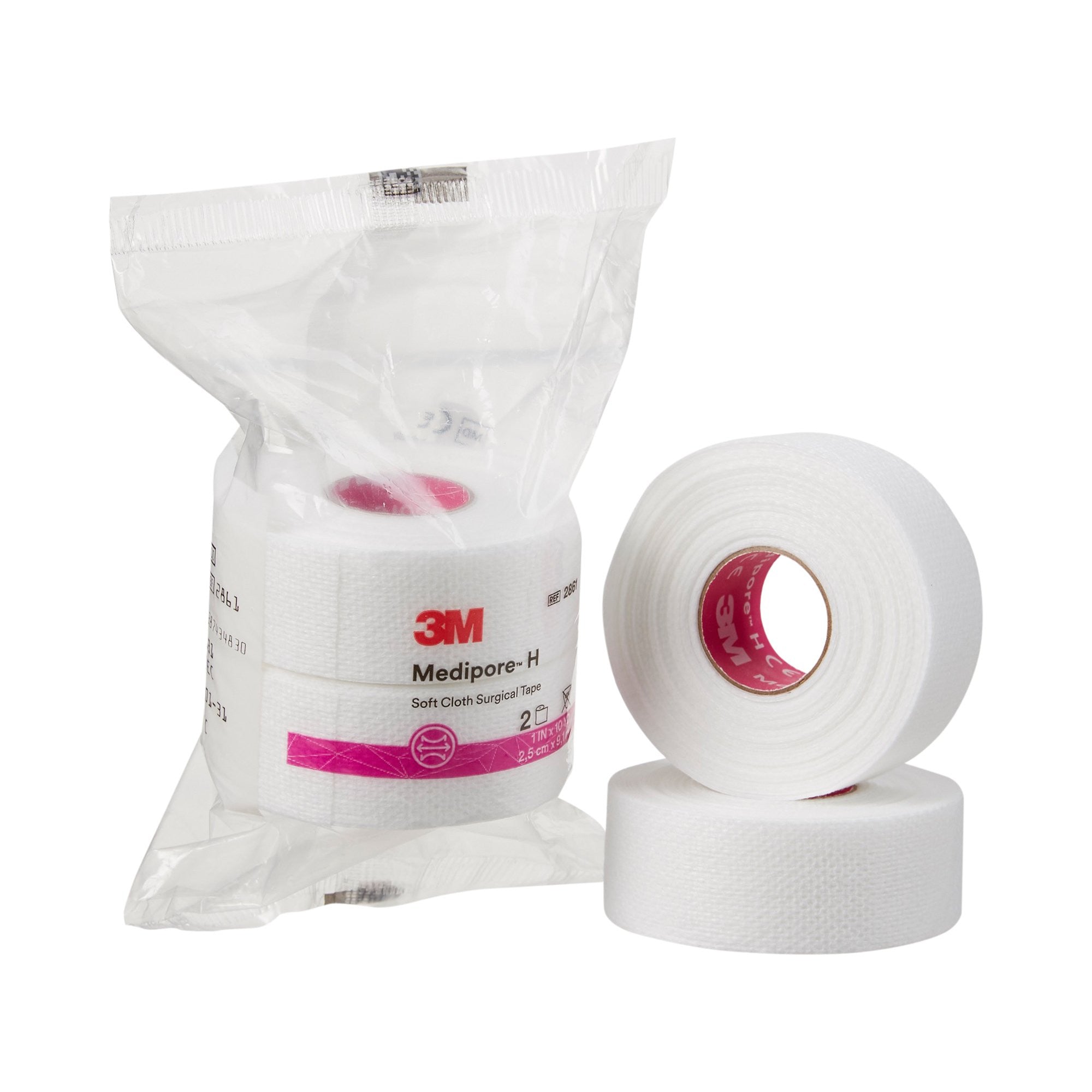 443997 - Medipore - 3M Medipore H Perforated Medical Tape White 1 in X 10 yd Soft Cloth, 2861, Case of 24, (CS)