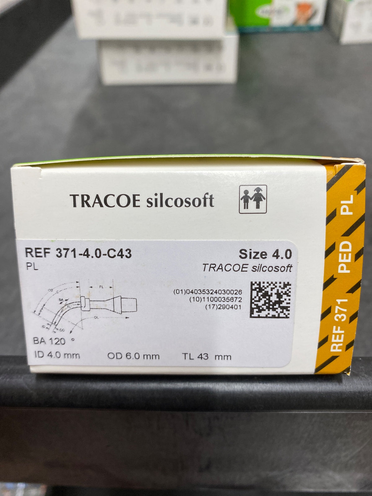 371-4.0-C43 - TRACOE - Tracheostomy Tube for Children, (BX/1)