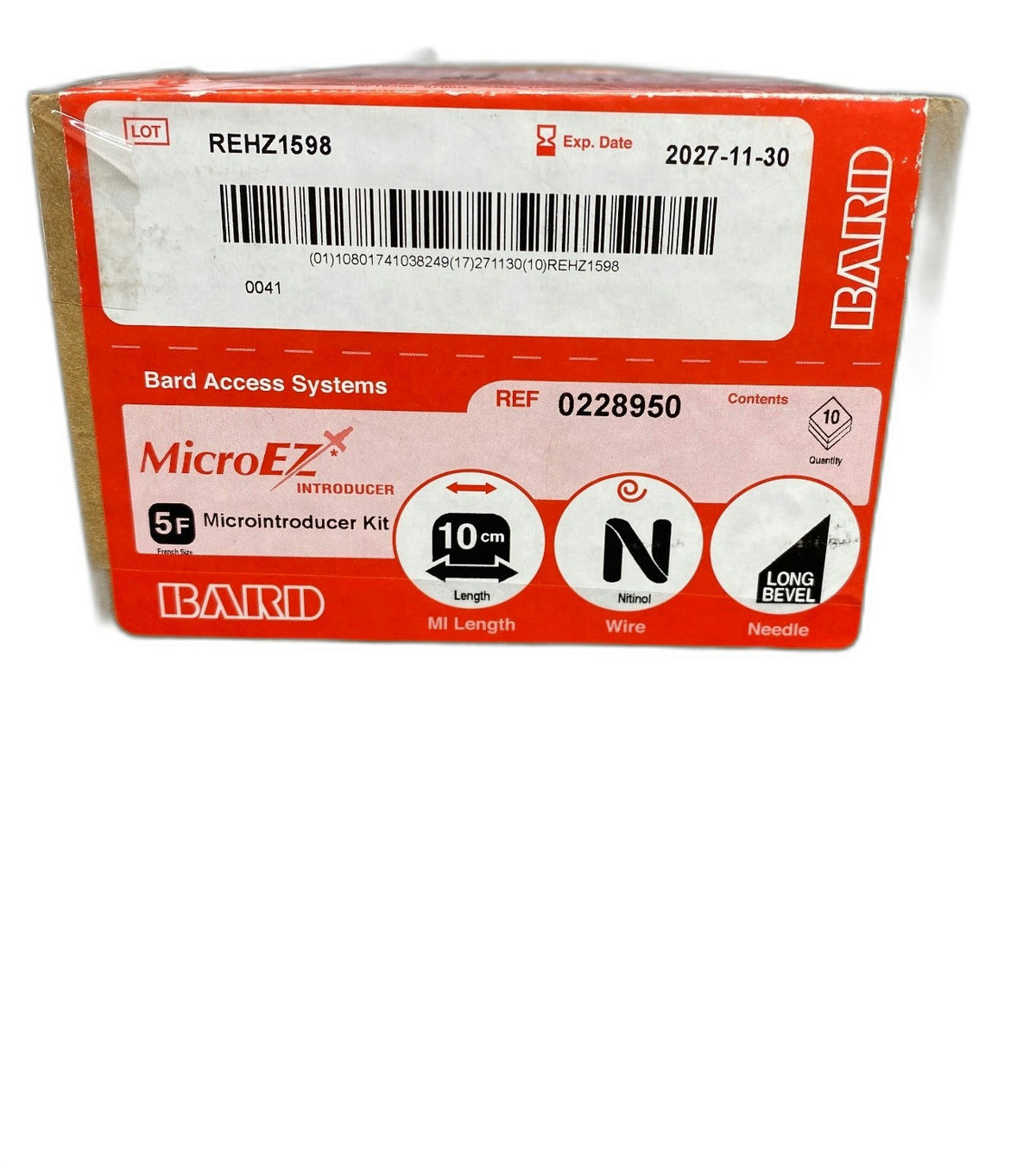 228950 - BARD - 5F MicroEZ Microintroducer Kit, (BX/10)