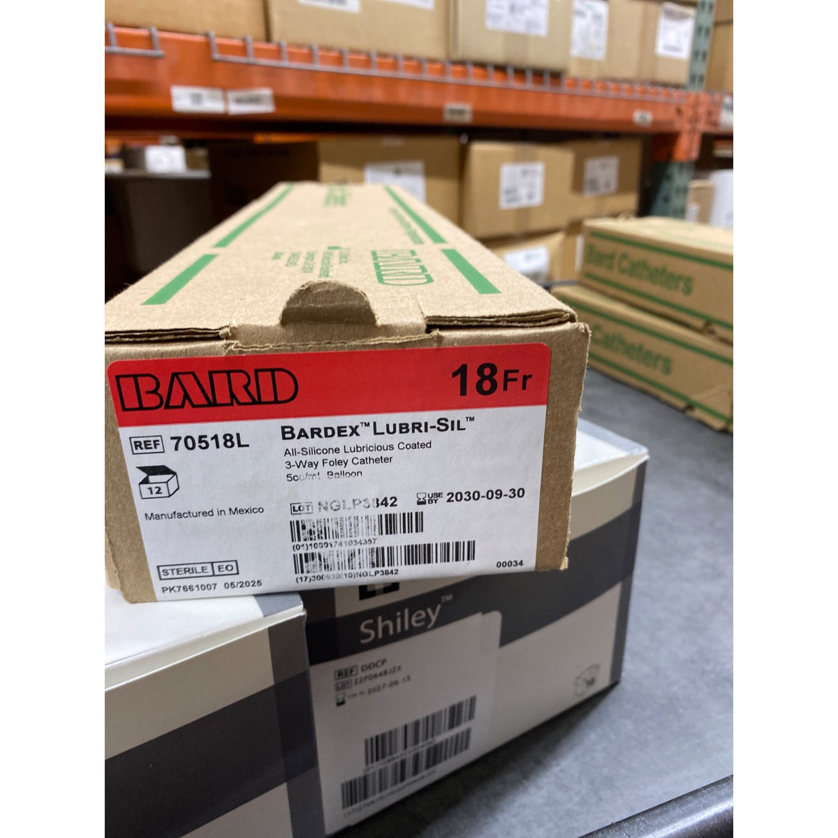 70518L - BARD - Bardex® Lubri-Sil® All Silicone Lubricious Coated 5 cc Foley Catheter, (BX/12)