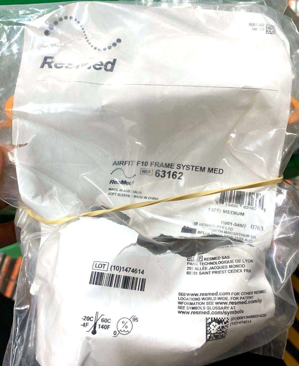 63162 - RESMED - AIRFIT F10 FRAME SYSTEM MEDIUM, (EA/1)