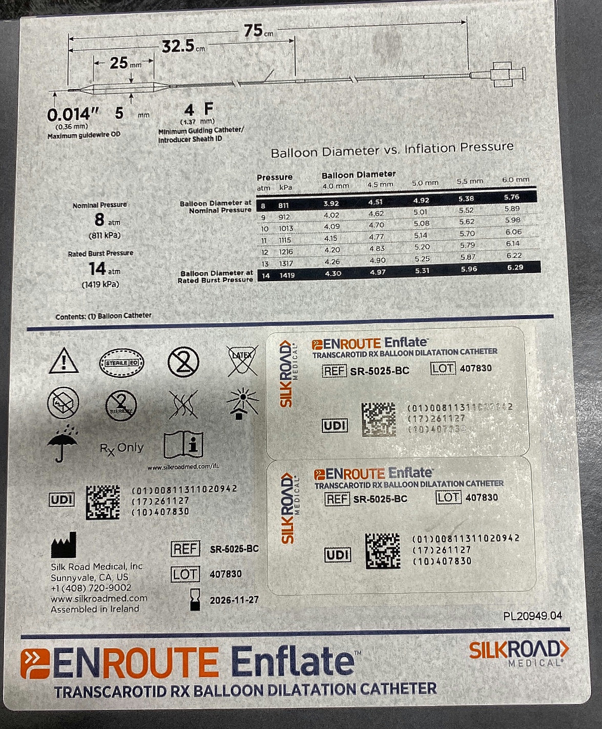 SR-5025-BC - SILKROAD MEDICAL - 5mm X 25mm, (BX/1)