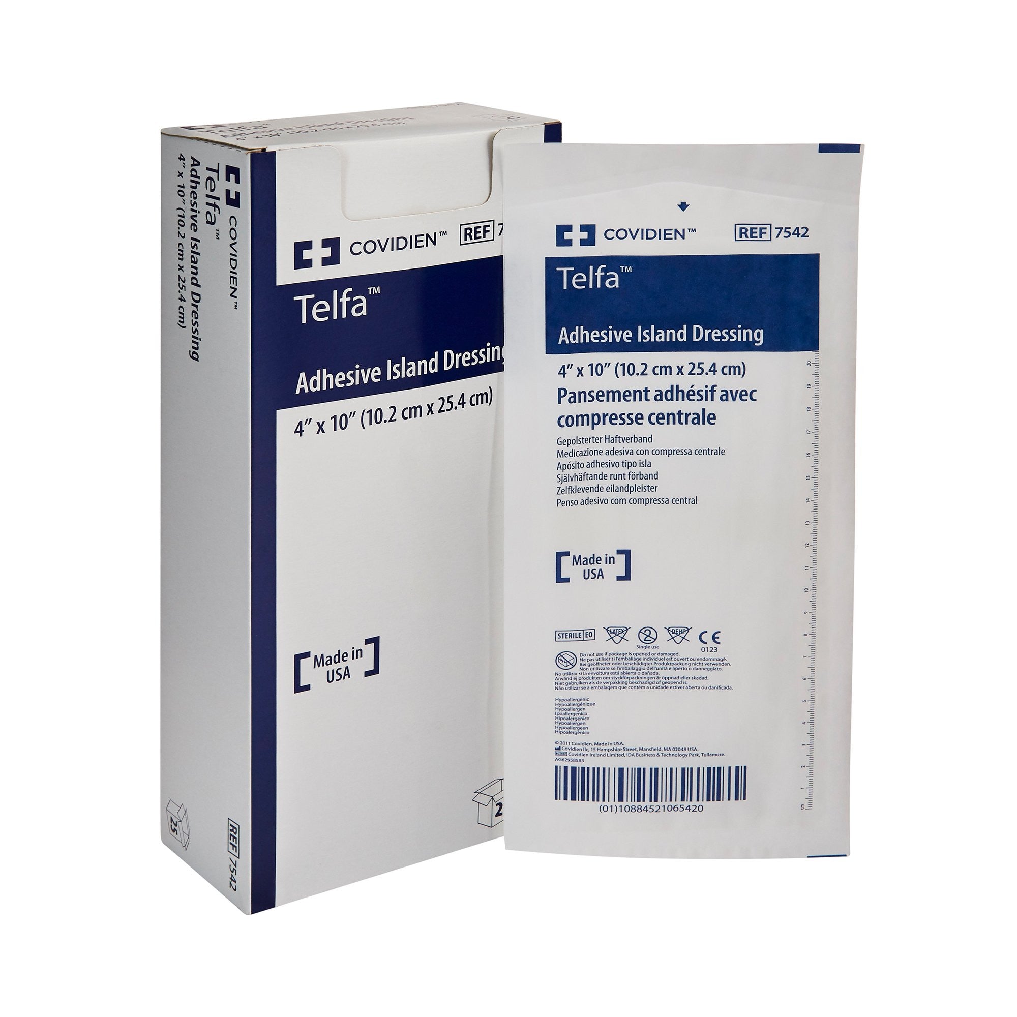 317991 - Telfa - Telfa Island Dressing 4 X 10 Inch Rectangle Sterile, 7542, Pack of 1, (EA)