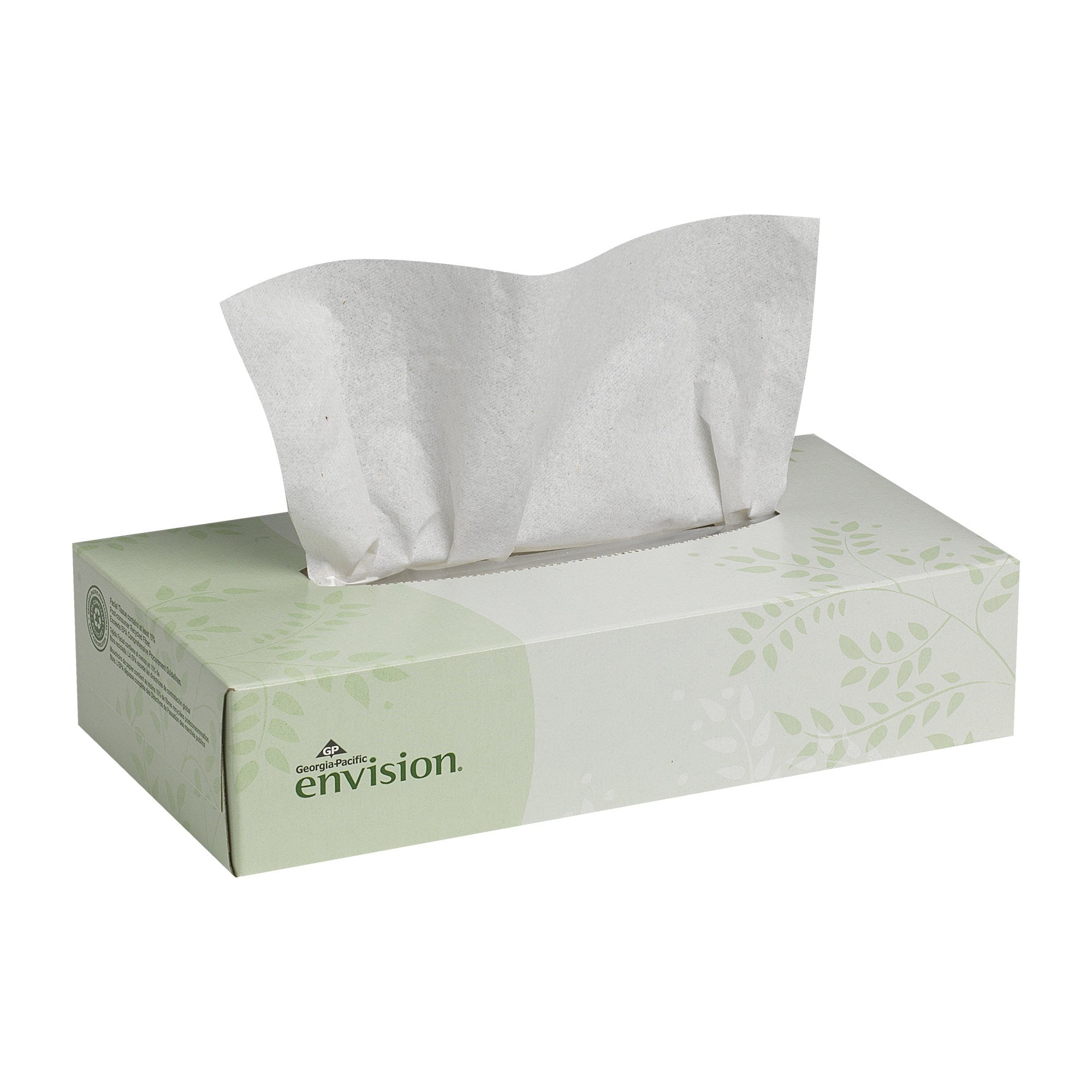 358856 - envision - Envision Facial Tissue, 8 X 8.3", Flat Box, 100 Counts per Box, Box of 1, (BX)