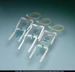 191454 - Bard - Bard Dispoz-a-Bag Urinary Leg Bag with Flip-Flo Valve, 18'' Tubing and Fabric Straps, without Sample Port, 562 mL, Case of 50, (CS)