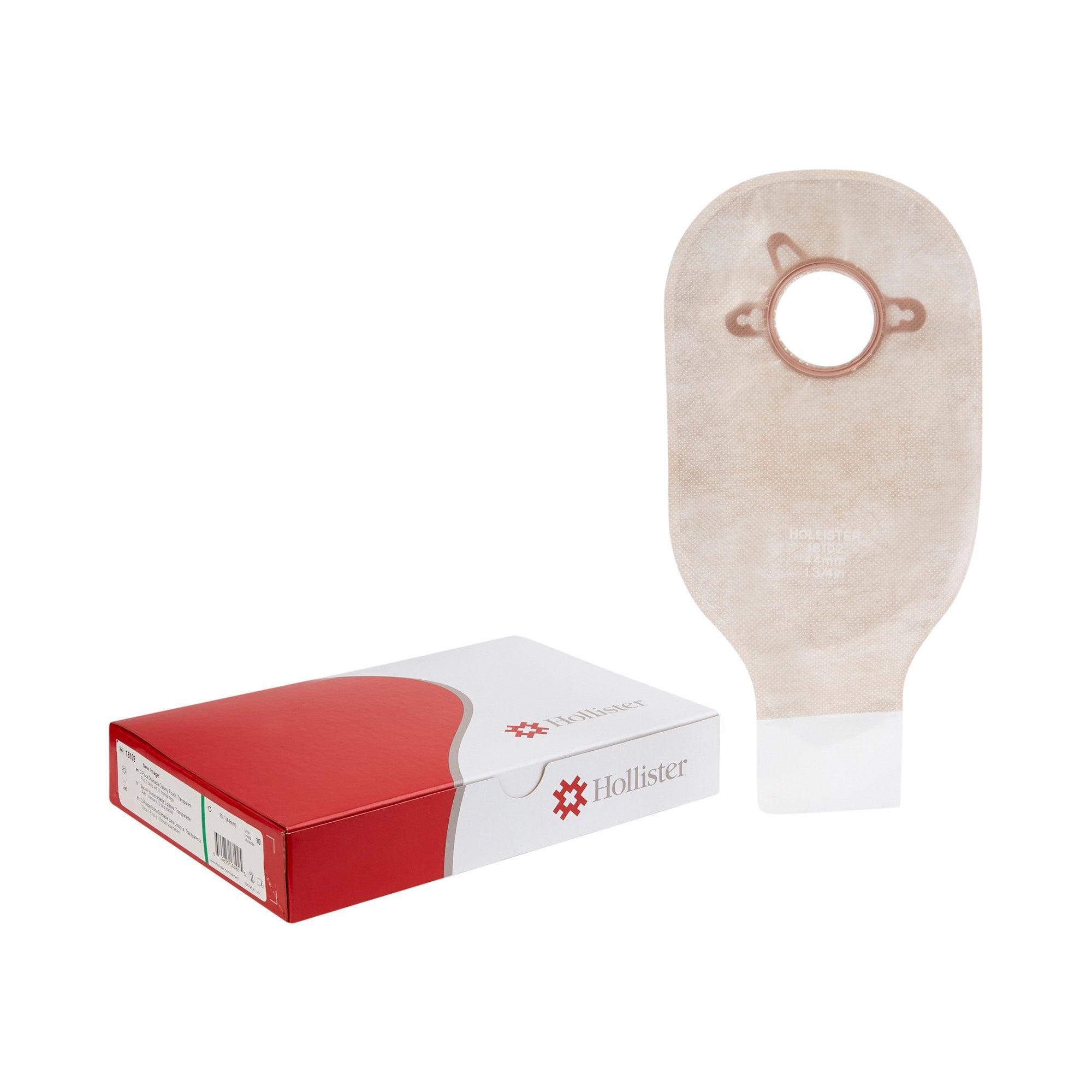404062 - New Image - Colostomy Pouch New Image Two-Piece System 12 Inch Length 1-3/4 Inch Stoma Drainable 18102 Box of 10, (BX)