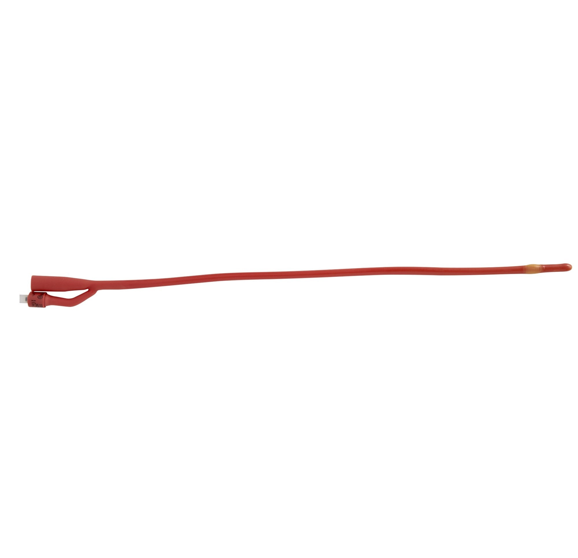4135 - Bardex - Foley Catheter Bardex Lubricath 2-Way Council Tip 5 cc Balloon 18 Fr. Red Rubber 0196L18 Case of 12, (CS)