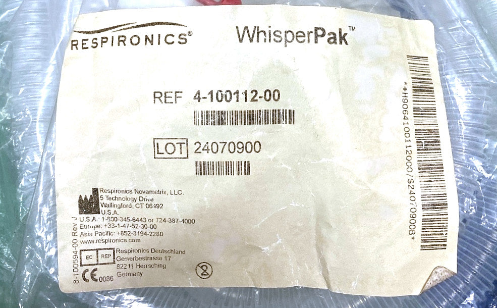 4-100112-00 - RESPIRONICS - Bacteria filter disposable, (EA/1)