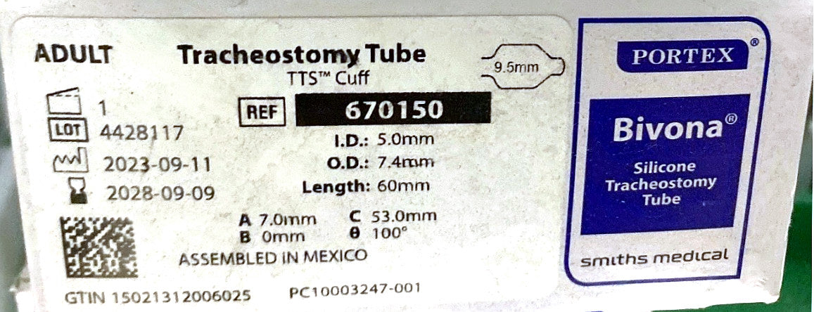 670150 - SMITHS MEDICAL - Bivona, (BX/1)