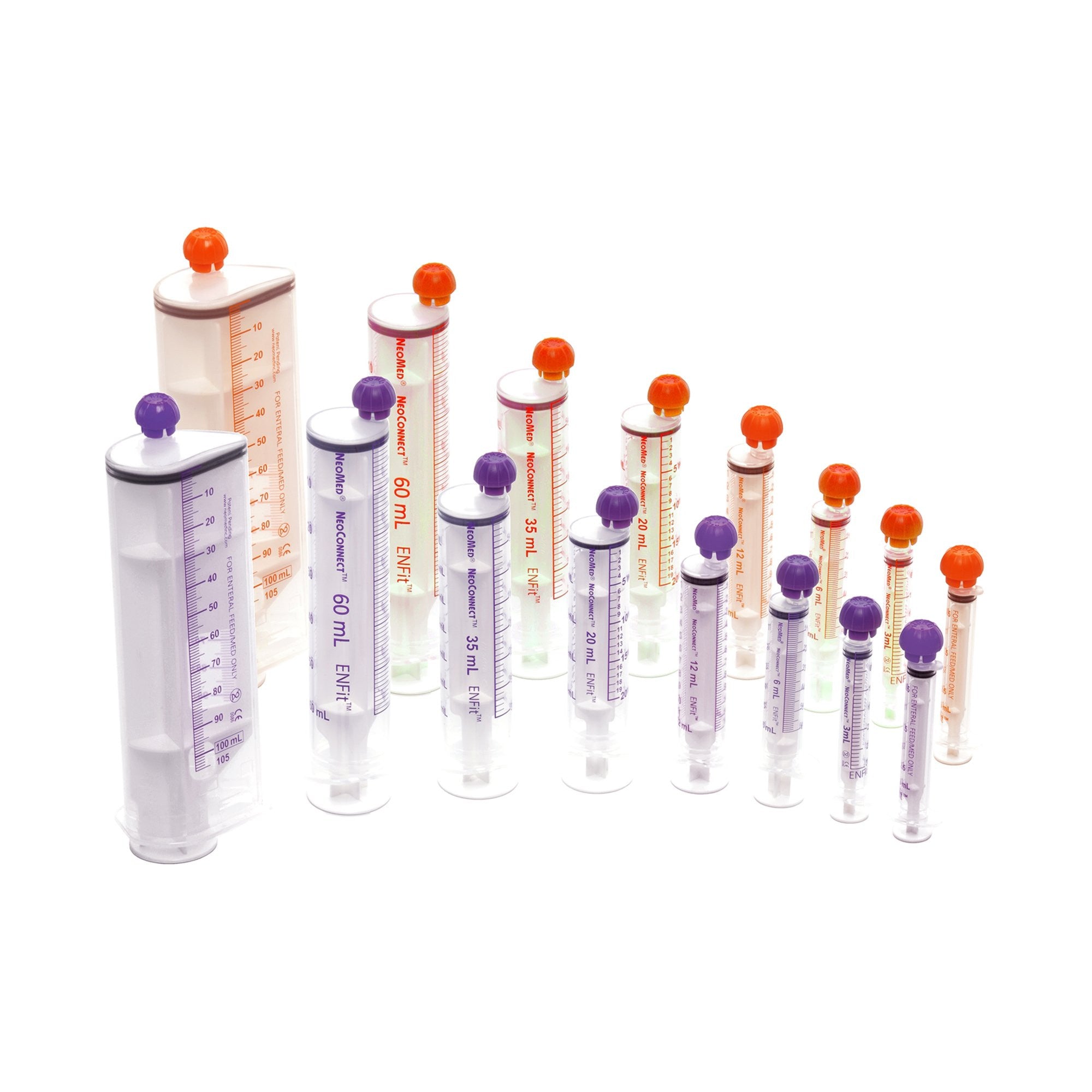 1059189 - NeoMed - NeoMed Oral and Enteral Syringe 60 mL Enfit Tip Without Safety, NM-S60NC, Pack of 1, (EA)