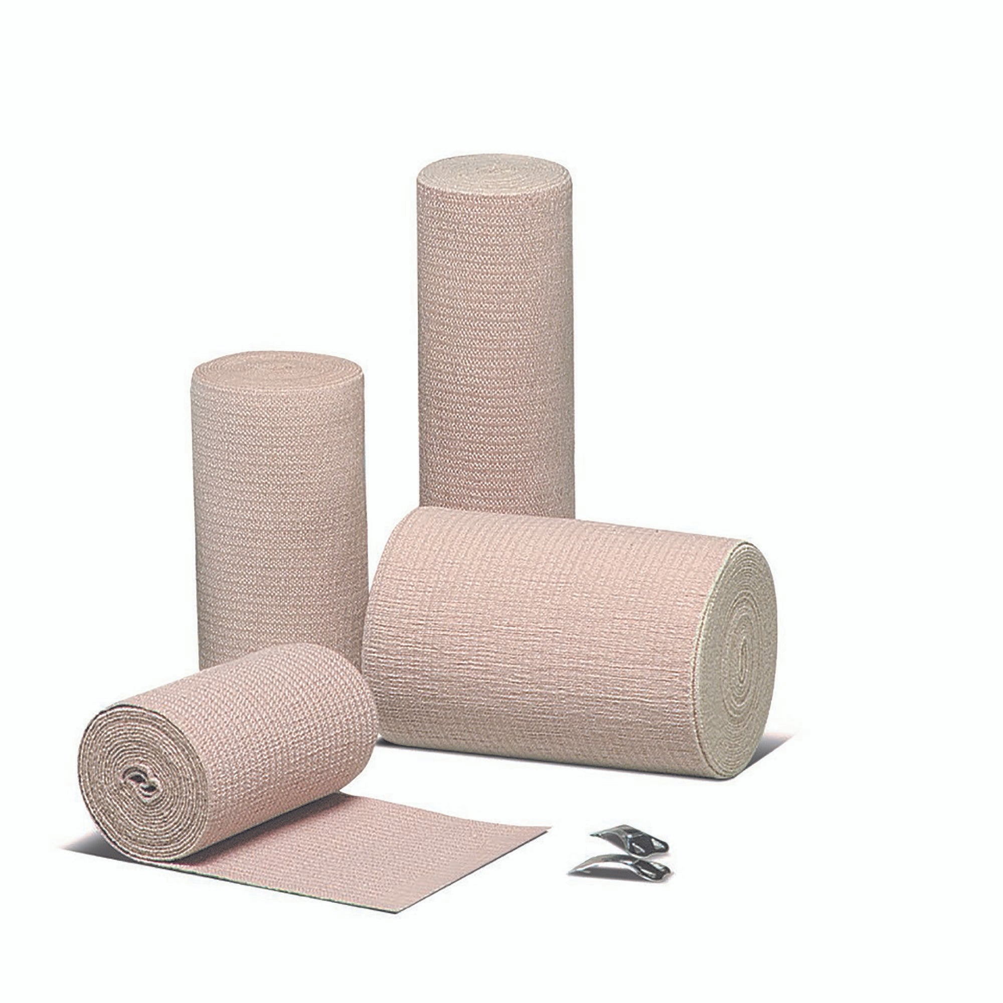 440528 - Econo - Elastic Bandage Econo-Wrap LF 4 Inch x 5 Yard Clip Detached Closure Tan NonSterile Standard Compression 33400000 Pack of 1, (EA)