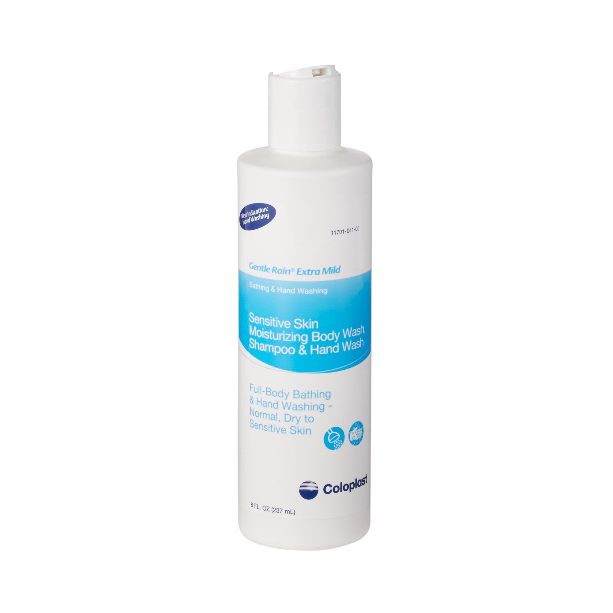 447105 - Gentle Rain - Gentle Rain Moisturizing Body Wash, Shampoo and Hand Wash, Extra Mild for Sensitive Skin, Dye-Free Formula, 8 oz., Pack of 1, (EA)