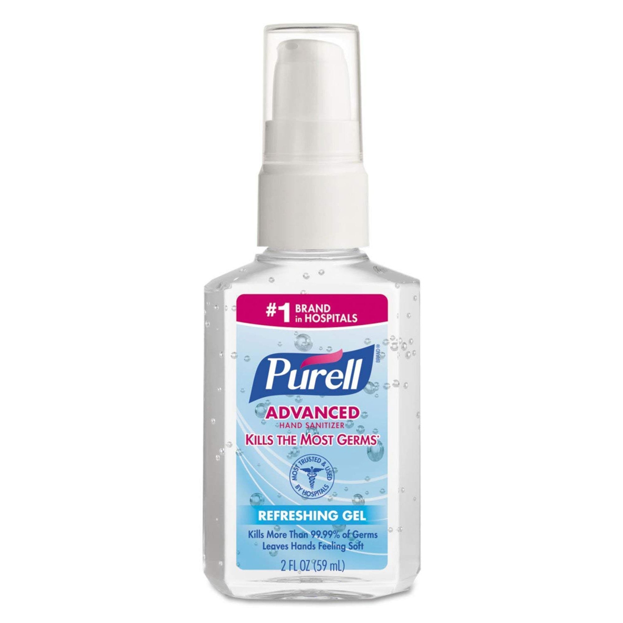 451353 - Purell - Hand Sanitizer Purell Advanced 2 oz. Ethyl Alcohol Gel Pump Bottle 9606-24 Pack of 1, (EA)