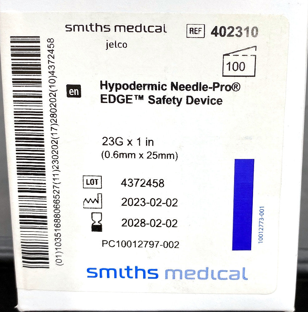 402310 - SMITHS MEDICAL - Jelco, (BX/100)