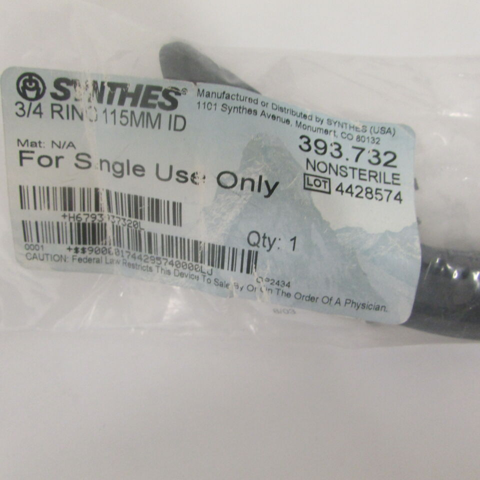 393.732 - SYNTHES - 3/4 ring 115mm id, () - ( Expiry Date: EACH )