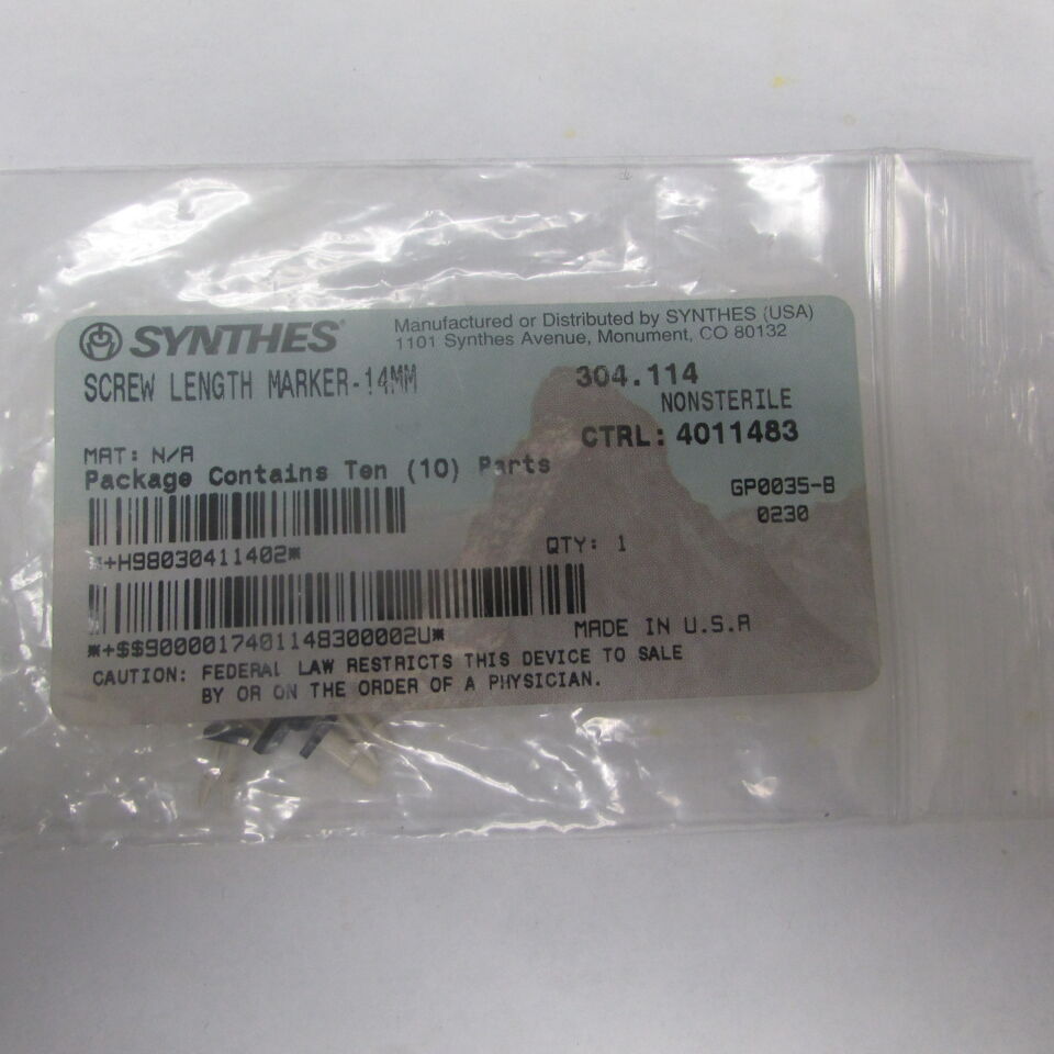 304.114 - SYNTHES - screw length marker - 14mm, () - ( Expiry Date: EACH )