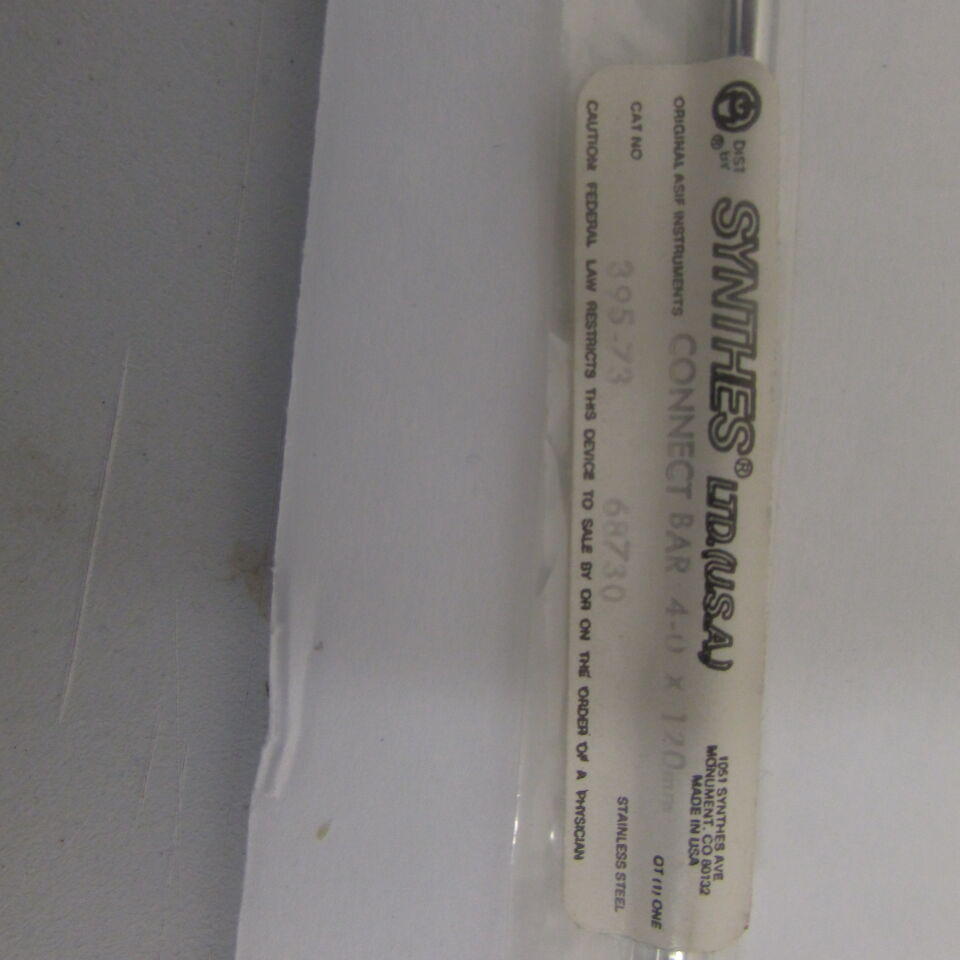 395.73 - SYNTHES - 4.0mm connecting bar 120mm, () - ( Expiry Date: EACH )