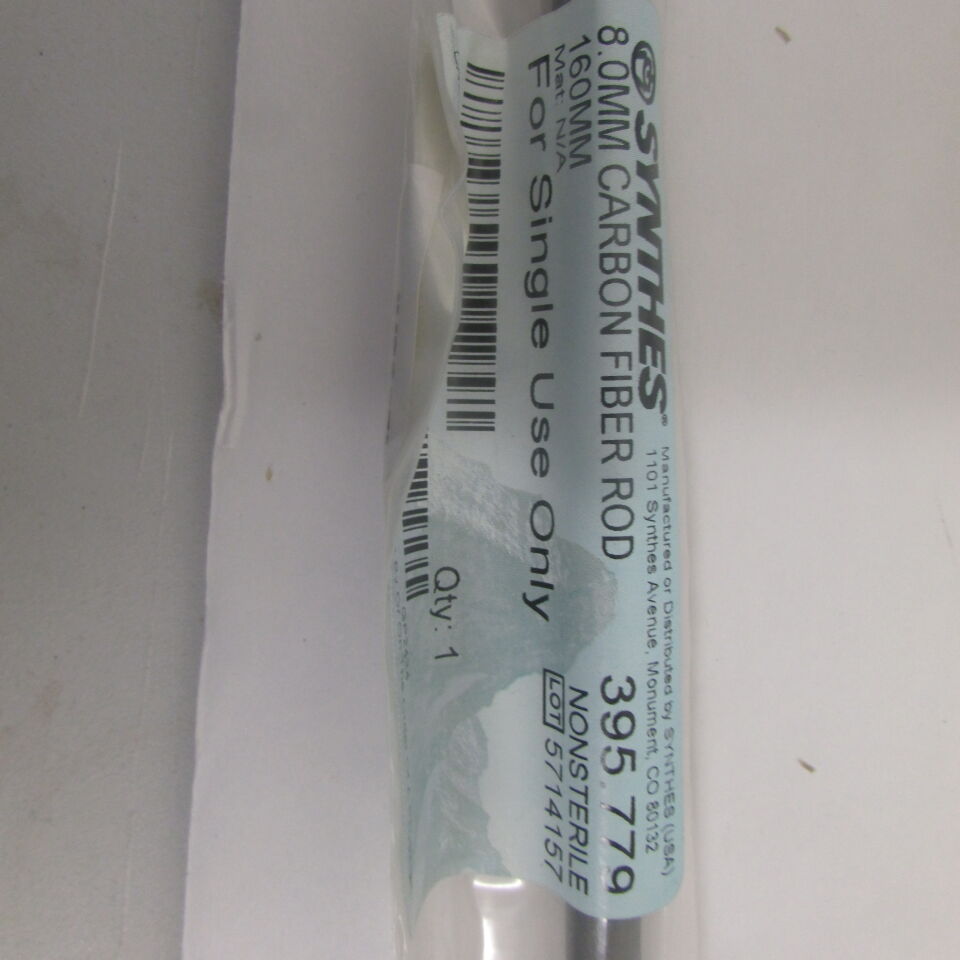 395.779 - SYNTHES - 8.0mm carbon fiber rod 160mm, () - ( Expiry Date: EACH )