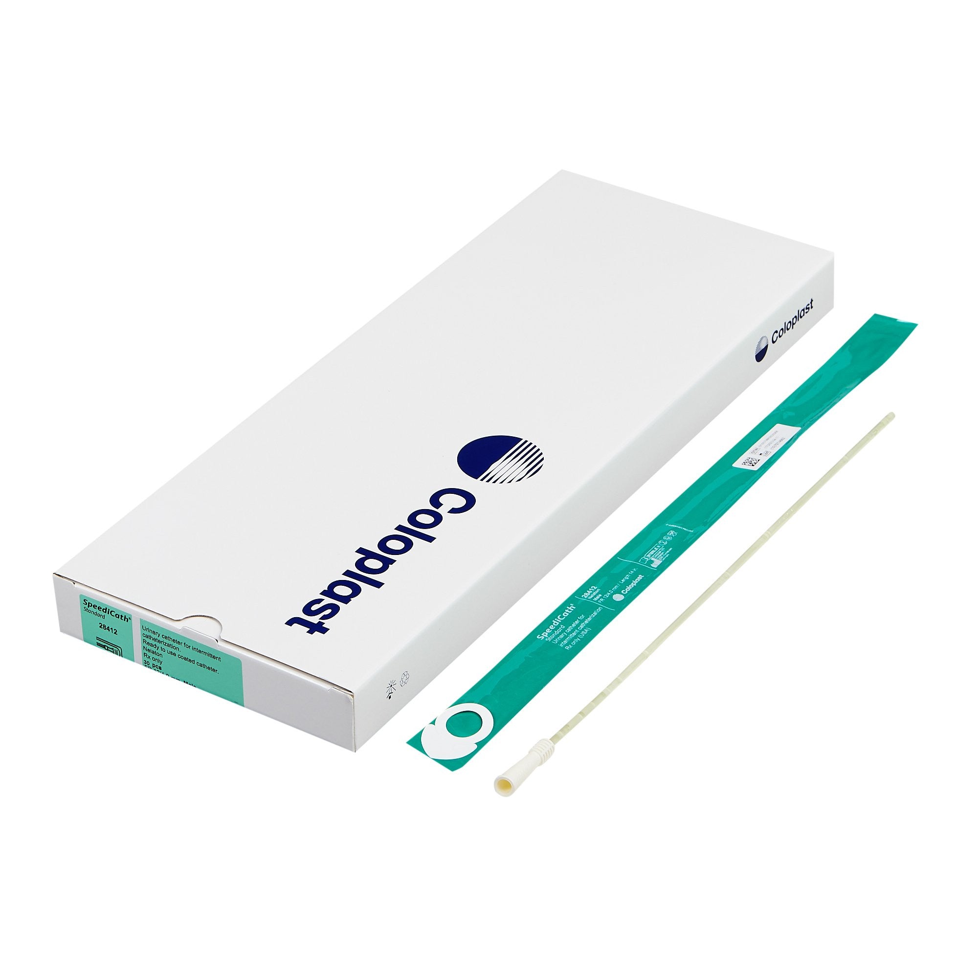 470746 - Coloplast - Urethral Catheter SpeediCath Straight Tip Hydrophilic Coated 12 Fr. 14 in, 28412 Box of 30, (BX)