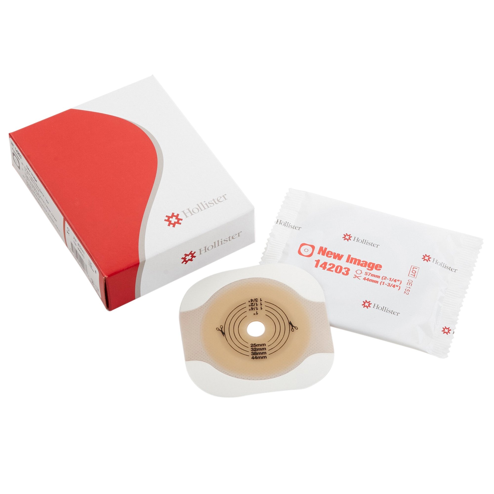474631 - New Image - New Image Flextend Ostomy Barrier, Up to 1.75" Opening, Floating Flange Shape, Trim to Fit, Standard Wear, Adhesive Tape, Box of 5, (BX)