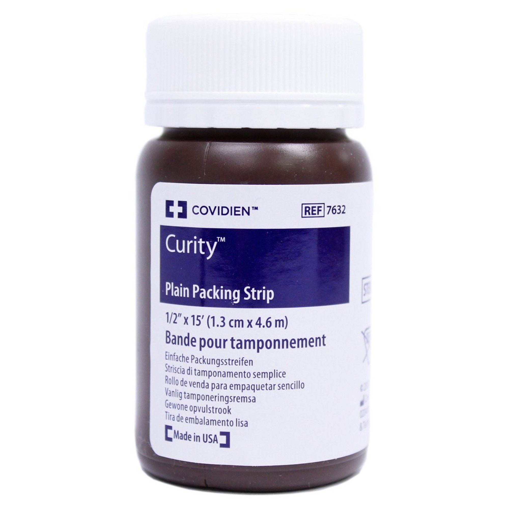 224788 - Curity - Curity Wound Packing Strip Non-impregnated 1/2 Inch X 5 Yard Sterile, 7632, Pack of 1, (EA)