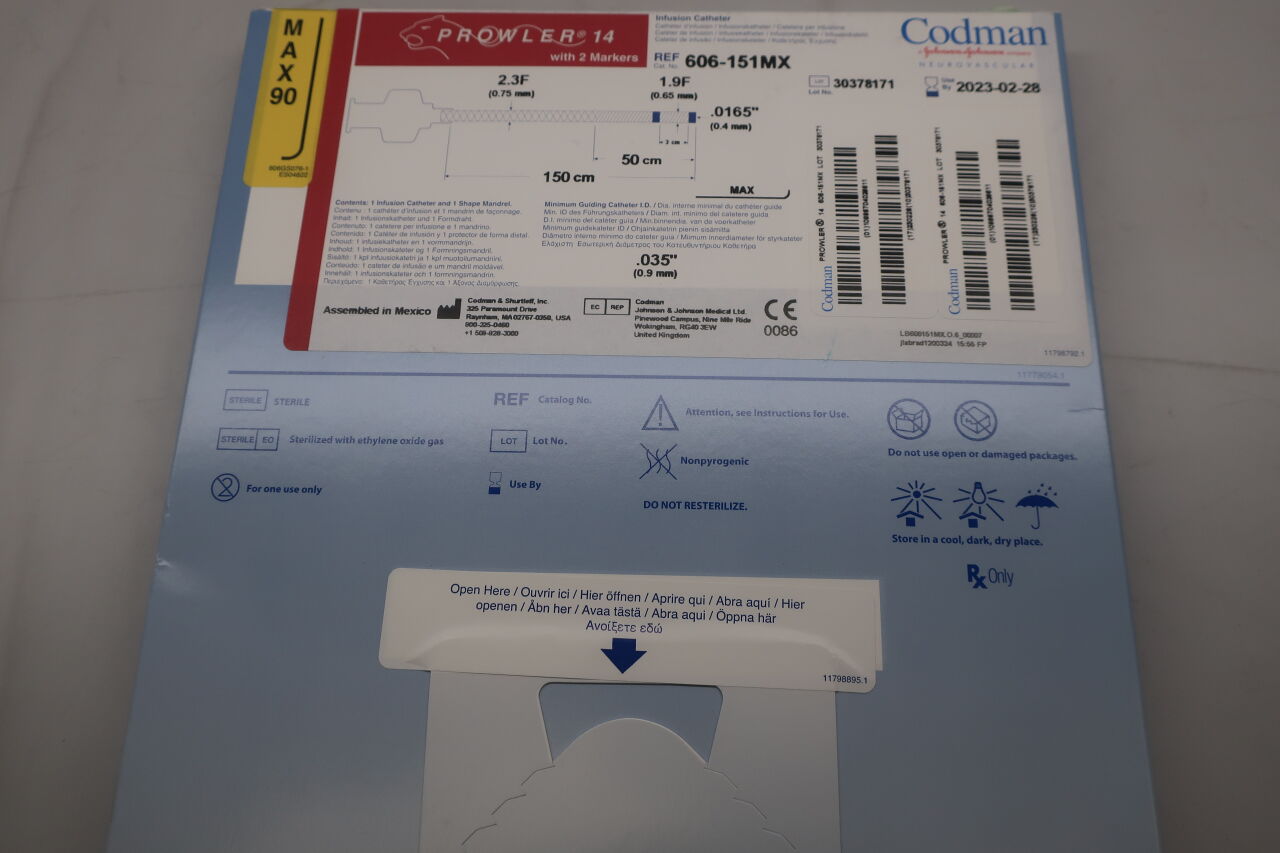 606-151MX - CODMAN - infusion catheter - 606-151mx, (BX/1) - ( Expiry Date: 2023-02-28 )