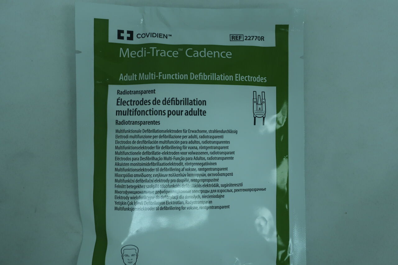 22770R - COVIDIEN - medi-trace cadence adult multi-function defibrillation electrodes, () - ( Expiry Date:  )