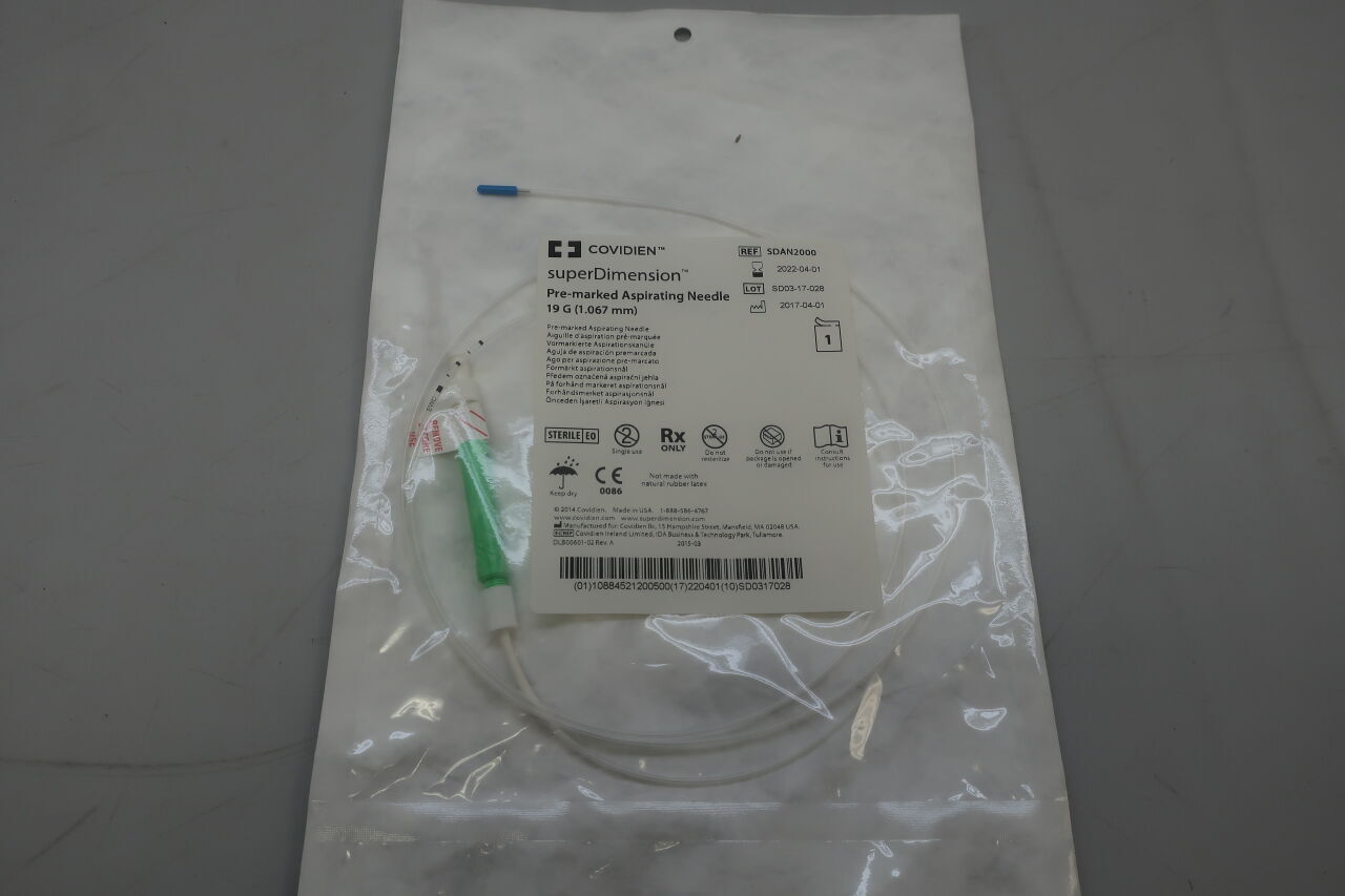 SDAN2000 - COVIDIEN - SuperDimension Pre-marked Aspiration Needle, 130 mm Size, 19G, () - ( Expiry Date:  )