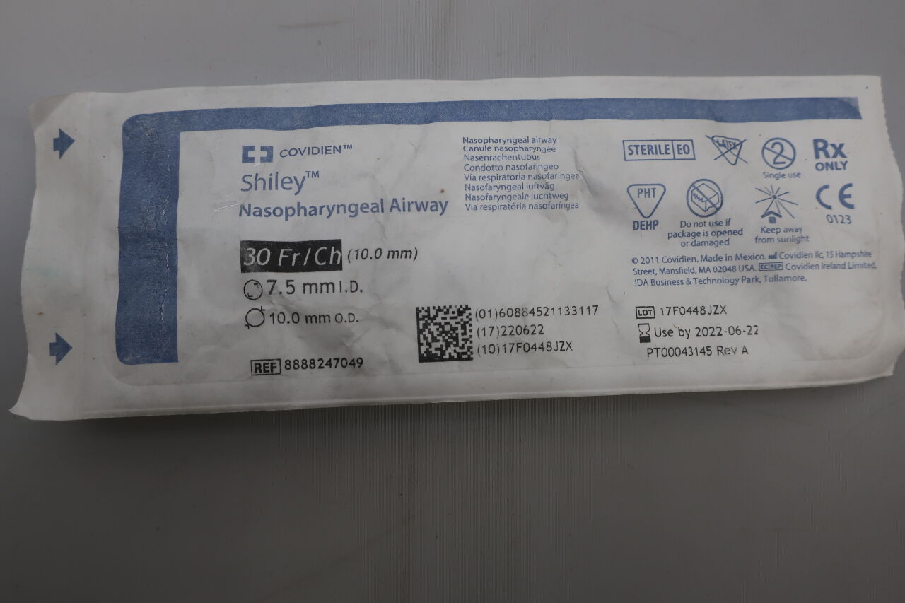 8888247049 - COVIDIEN - shiley nasopharyngeal airway, () - ( Expiry Date:  )