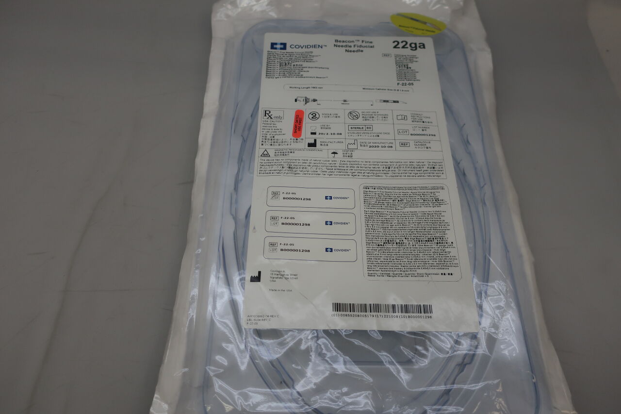 F-22-05 - COVIDIEN - Beacon EUS Fine Needle, Fiducial (FNF) 22G
, () - ( Expiry Date: 2020-10-08 )