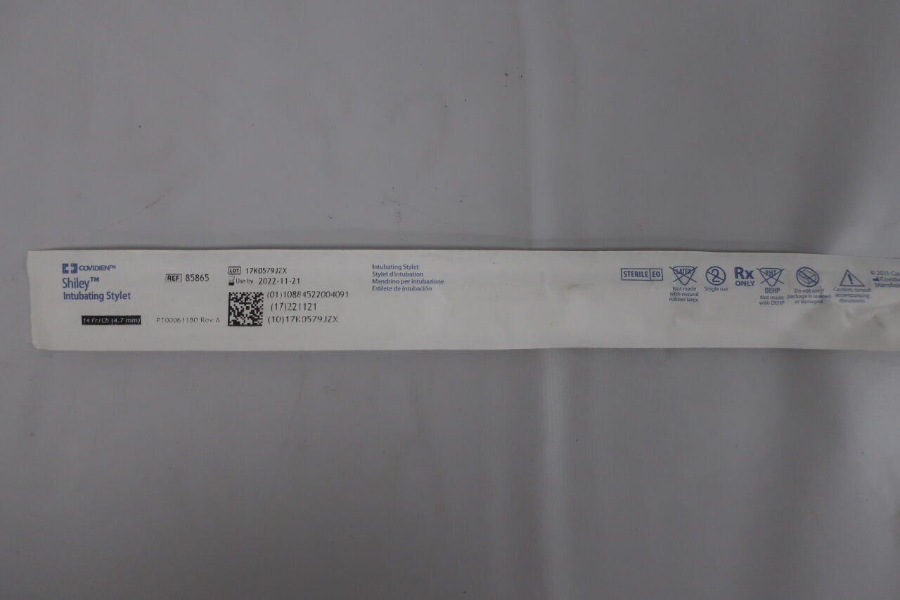 85865 - COVIDIEN - Shiley Malleable Aluminum Intubating Stylet, 14 Fr Size, () - ( Expiry Date:  )