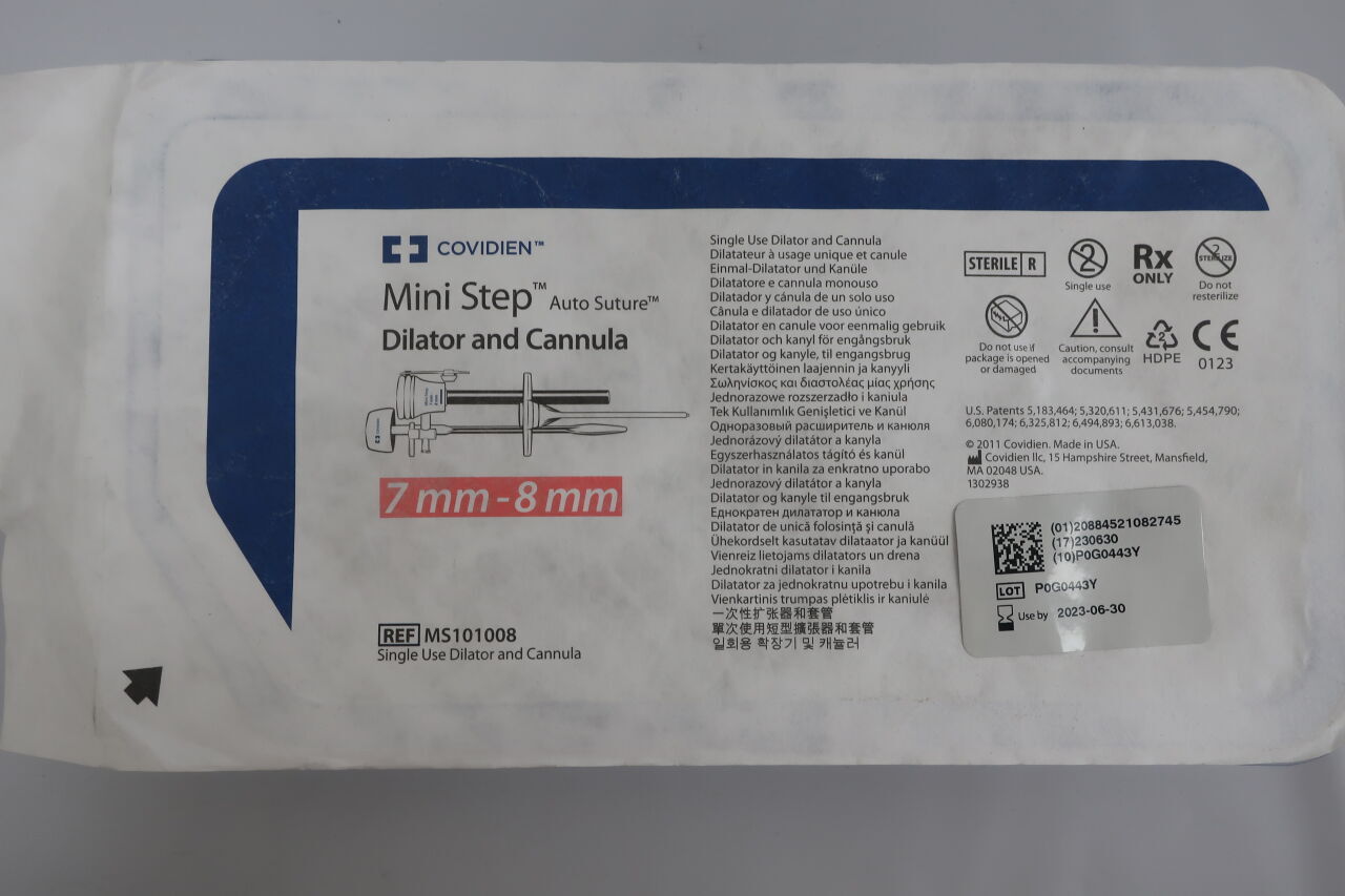 MS101008 - COVIDIEN - Mini Step Disposable Bladeless Trocar, 7/8 mm Size, () - ( Expiry Date:  )