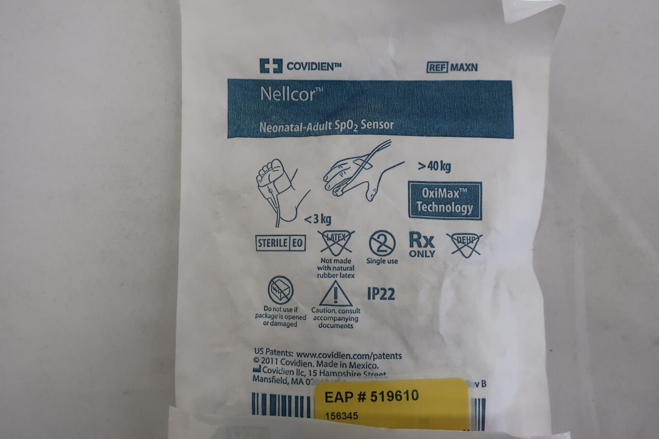 MAXN - COVIDIEN - Nellcor SpO2 Adhesive Sensor, Neonatal/Adult, () - ( Expiry Date:  )