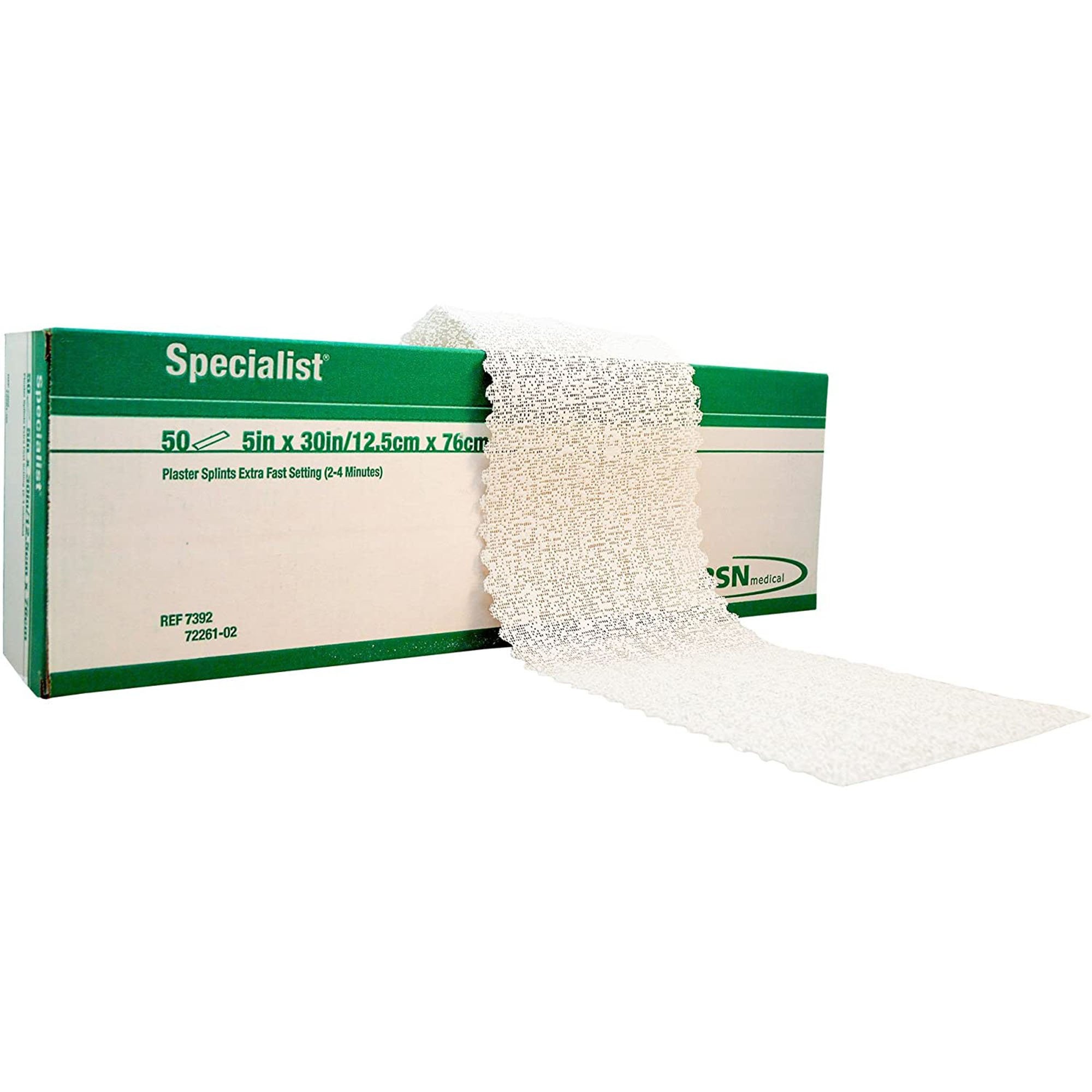 4800 - Specialist - Plaster Splint Specialist 5 x 30 Inch Plaster of Paris White 7392 Case of 300, (CS)