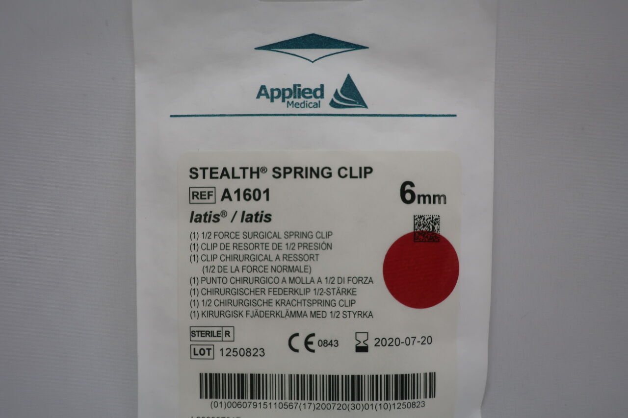 A1601 - APPLIED - Latis Stealth Latis/Latis Spring Clip, 6 mm Size, Dark Blue, 1/2 Force, () - ( Expiry Date:  )