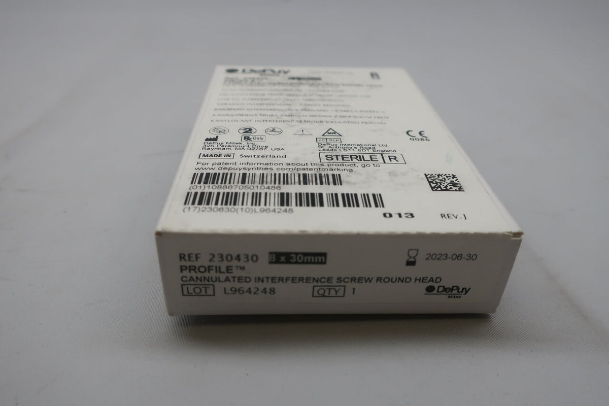 230430 - DEPUY - PROFILE CANNULATED INTERFERENCE SCREW ROUND HEAD 8 x 30mm, ()