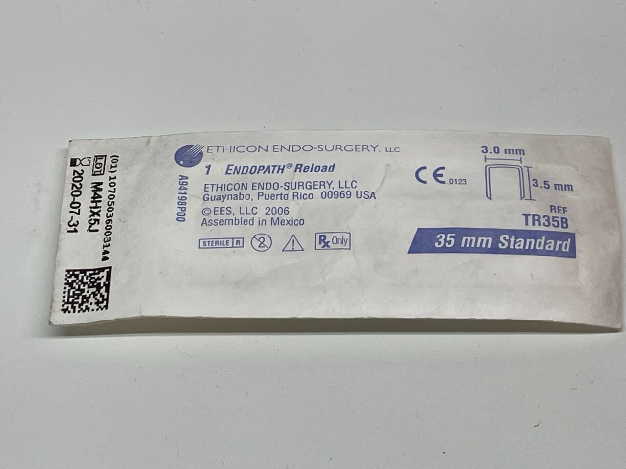 TR35B - ETHICON - endopath ets and ets-flex articulating endoscopic linear cutter reload., () - ( Expiry Date:  )