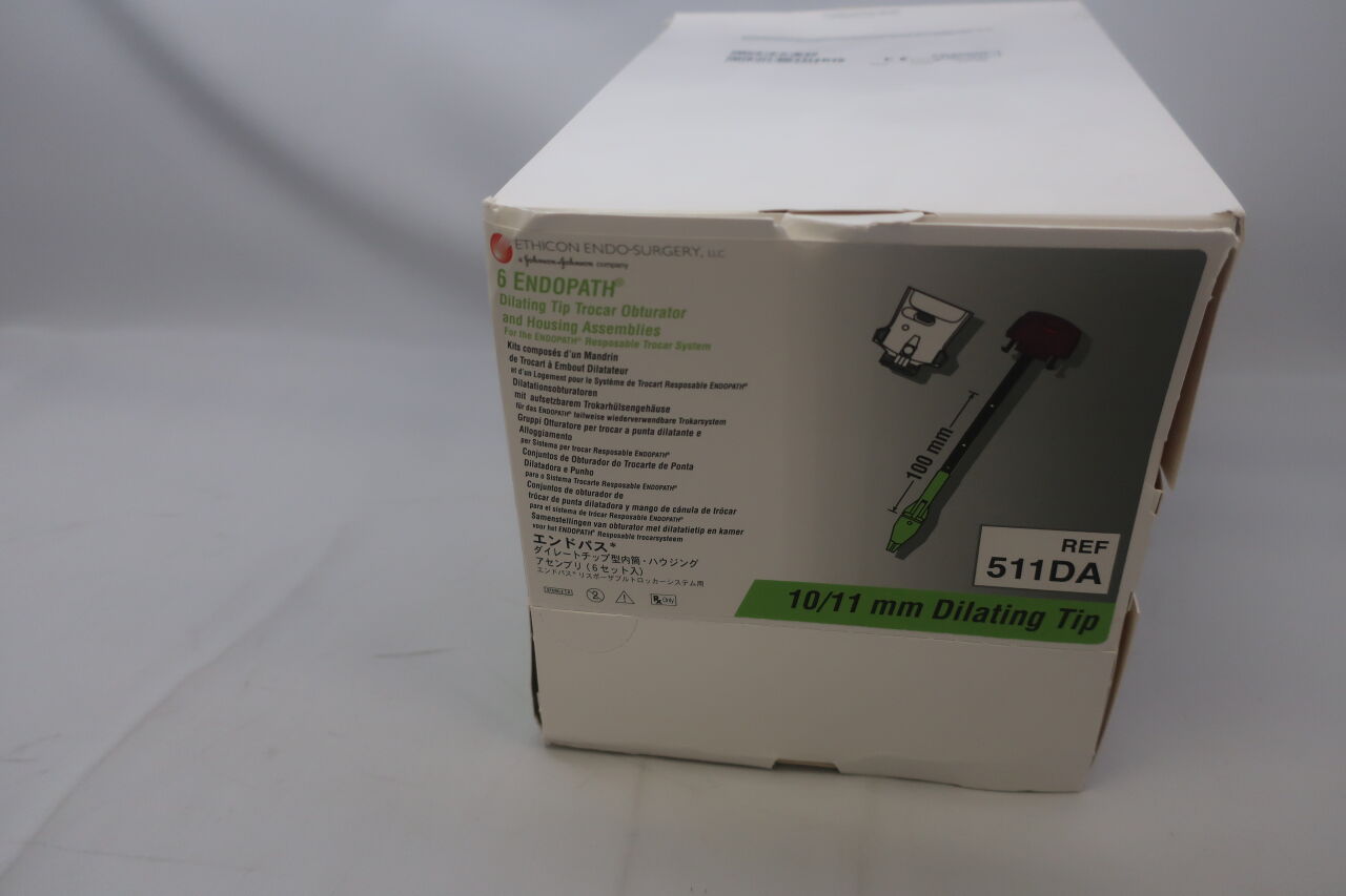 511DA - ETHICON - 6 endopath dilating tip trocar obturator - 511da, (BX/6) - ( Expiry Date: 2021-12-31 )
