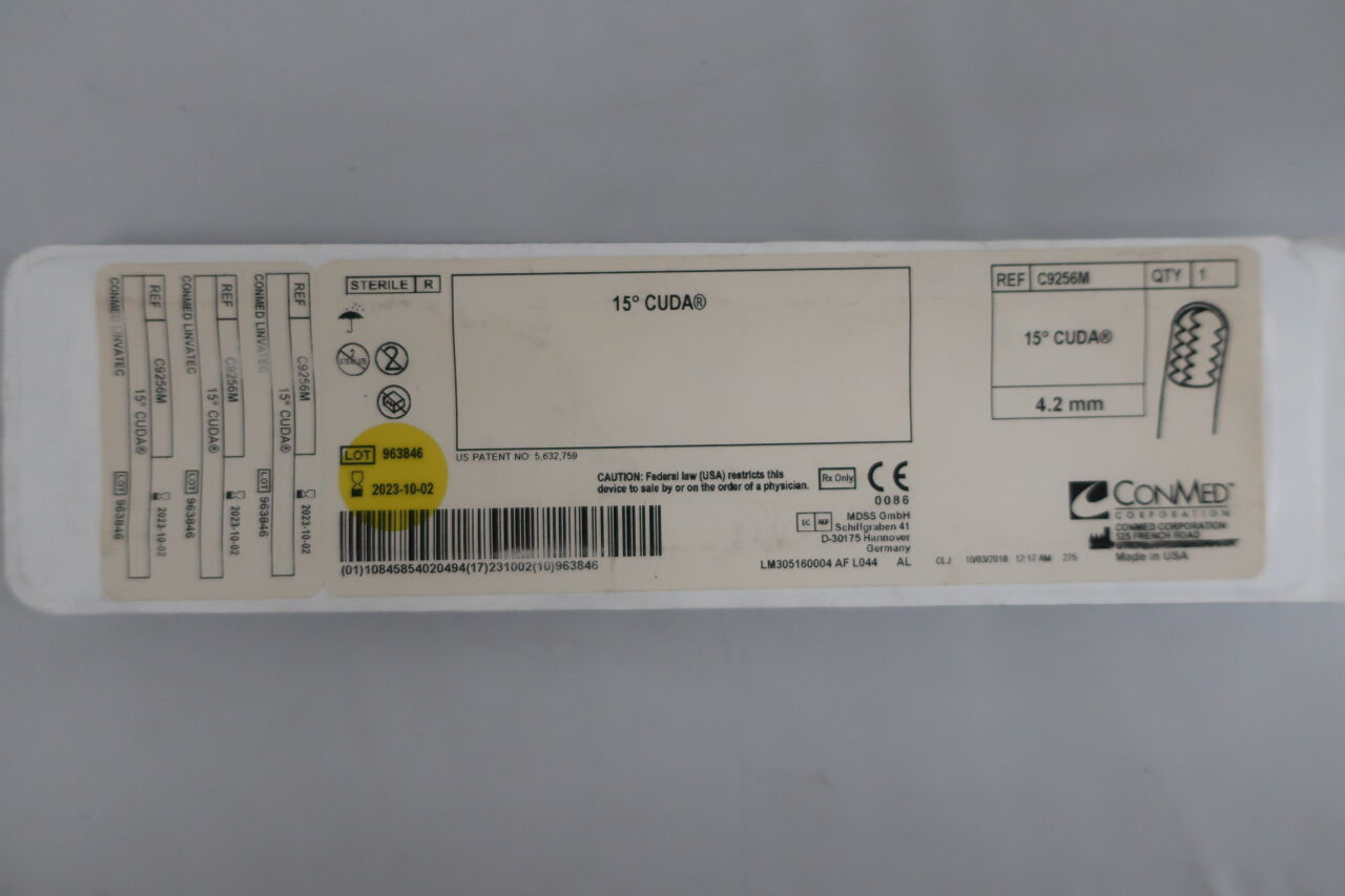 C9256M - CONMED - 15° CUDA 4.2mm, (EA) - ( Expiry Date: 2023-10-02 )