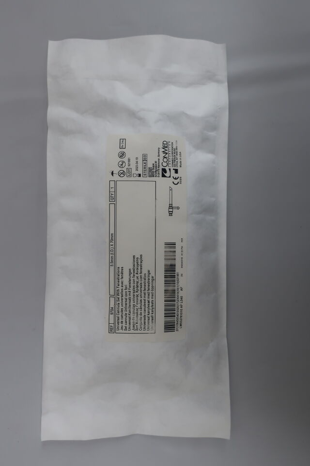 9704 - CONMED - Conmed Gray Universal Cannula Set With Fenestration, (EA) - ( Expiry Date: 2023-04-19 )