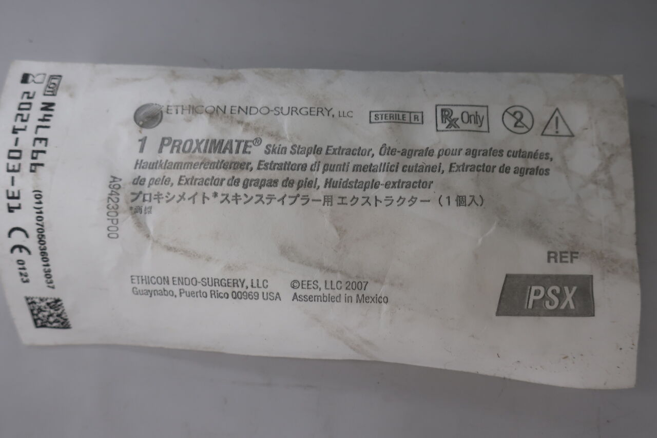 PSX - ETHICON - endo-surgery proximate skin stapler extractor, () - ( Expiry Date: 2021-06-30 )