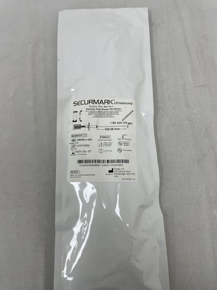 SMARK-U-SS1 - HOLOGIC - TriMark Buckle Stainless Steel Biopsy Site Marker, 100.05 mm Length, () - ( Expiry Date:  )