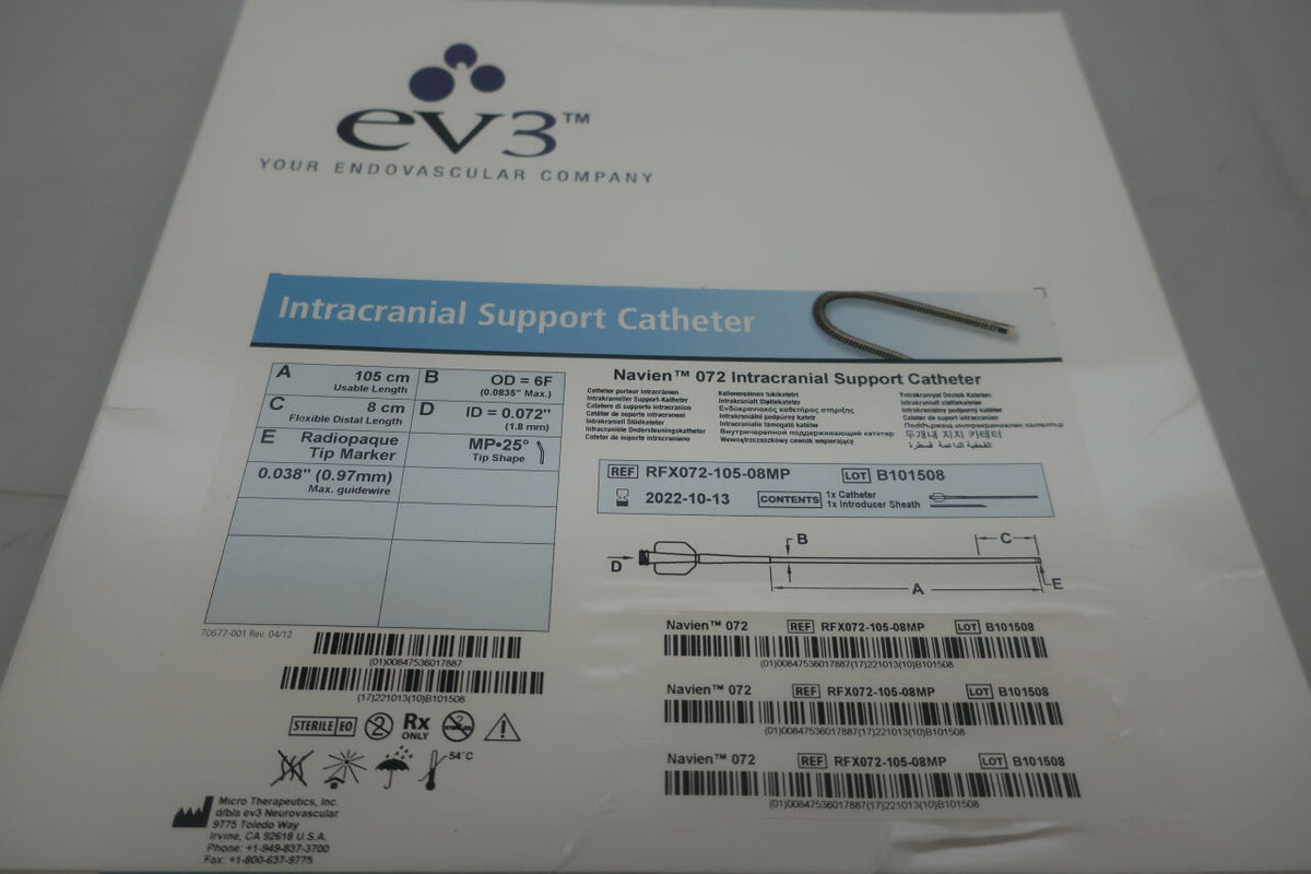 RFX072-105-08MP - EV3 - navien 072 6f intracranial support catheter 105cm, straight, ()