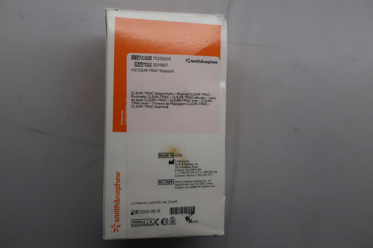 72200658 - SMITH & NEPHEW - Clear-Trac Disposable Stopcock, (BX/10) - ( Expiry Date: 2023-08-31 )