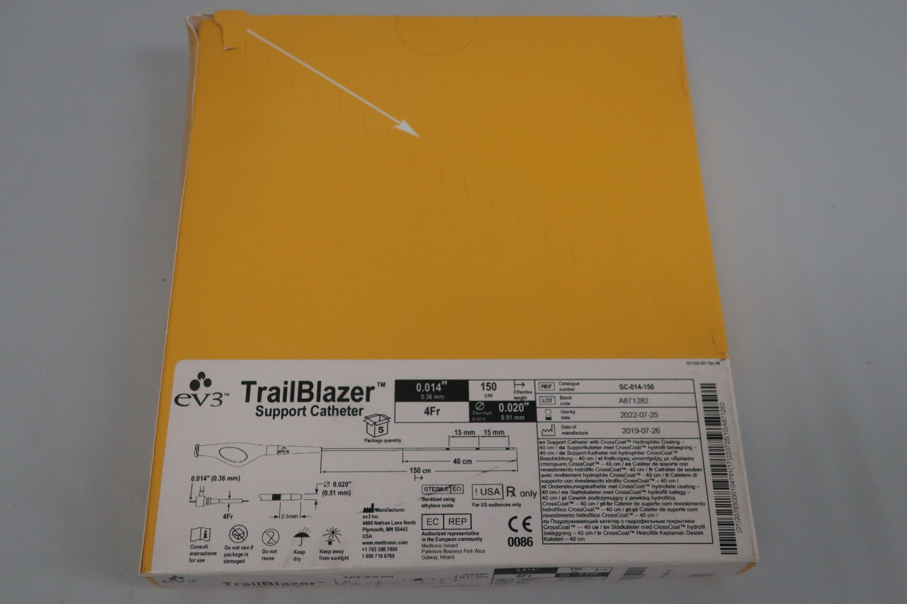 SC-014-150 - EV3 - TrailBlazer Support Catheter, 150 cm Length, 0.014 in. Guide Compatibility, () - ( Expiry Date:  )
