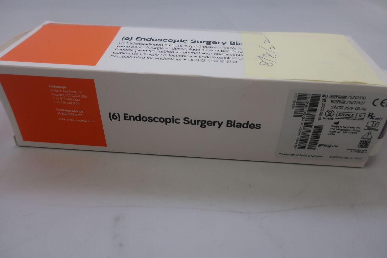 72201510 - SMITH & NEPHEW - Dyonics Powermini Bonecutter Full Radius Blade, 3.5 dia. x 7 cm Length, Plum, (BX/6) - ( Expiry Date: 2022-08-08 )