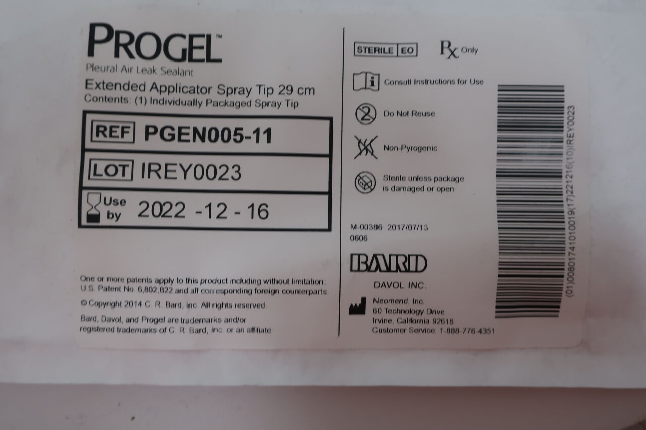 PGEN005-11 - BARD - Progel Extended Applicator Spray Tip, 29 cm Size, (BX/4) - ( Expiry Date: 2022-09-01 )